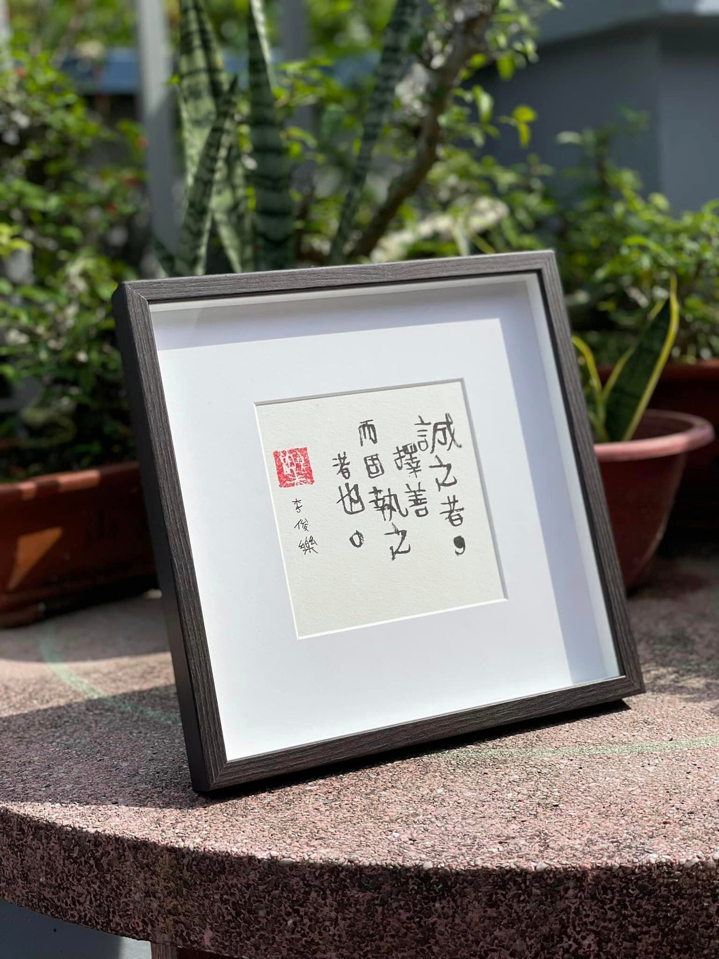订购《樂樂体》毛笔字 Commissioned pieces (up to A4 size IKEA frame) price does not include delivery fees